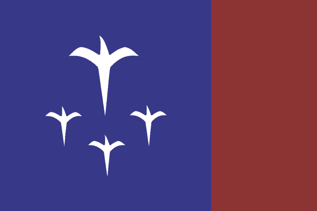 翱翔東洋旗_經由跟 Rex Su 聯絡並借用了好看的百合鴿原創設計，謝謝！_旗