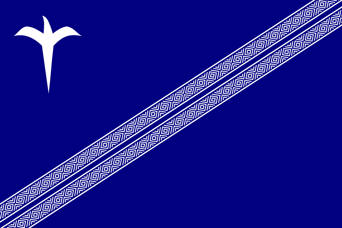 網友Zla_od 建議斜雙織紋那面旗把達悟mata拿掉的話畫面會比較簡潔，這是