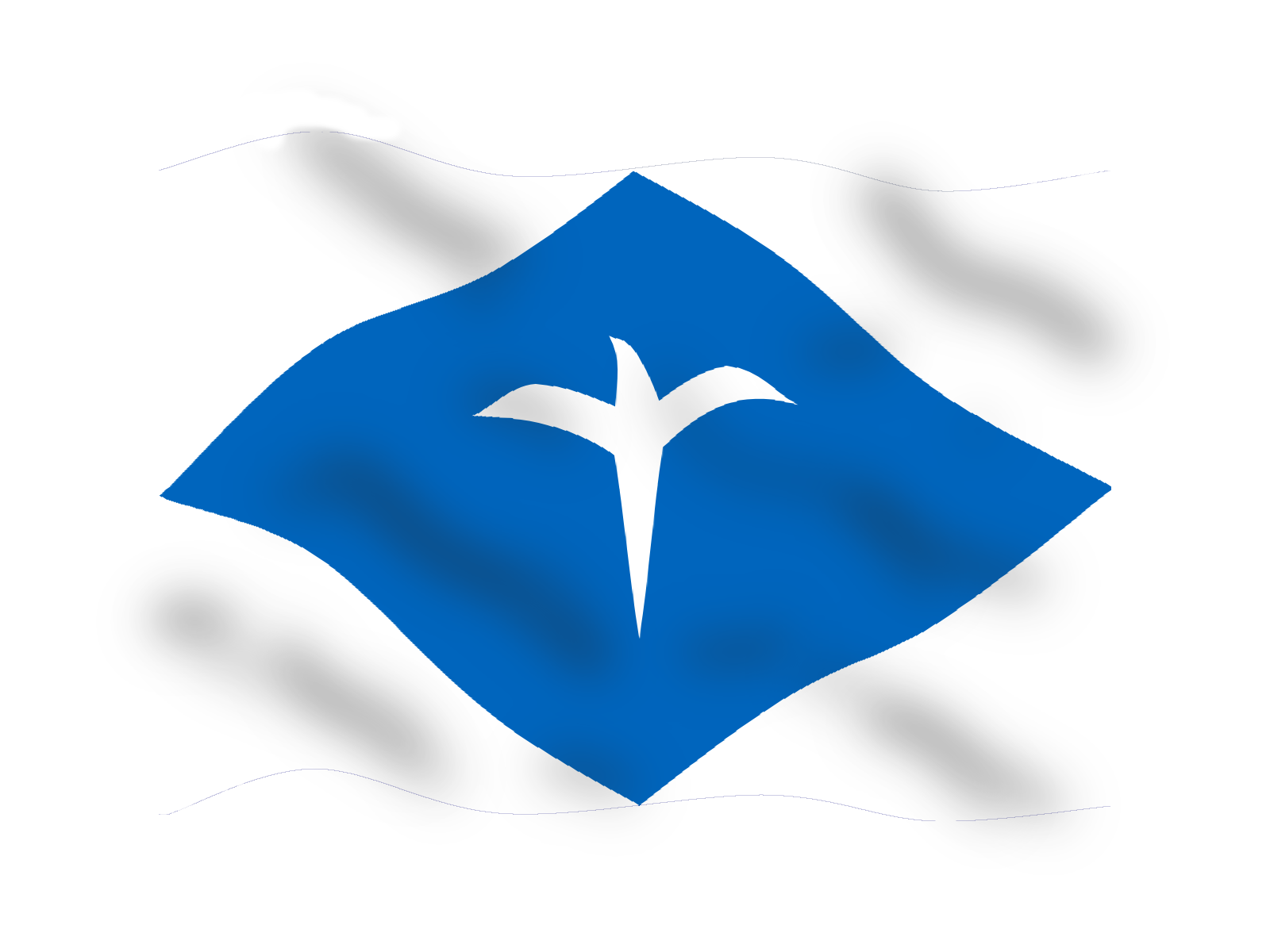 蘇格蘭旗色調的百合鳥設計。好像中間的藍色 mata 太大了點.._