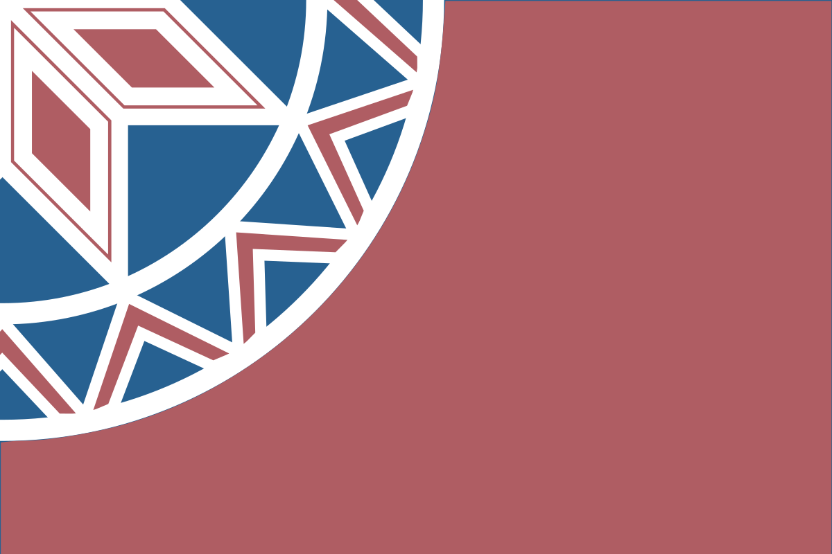 Pangcah八角星，放到大只剩兩個菱形mata，與織紋圖騰組合為太陽，照耀與